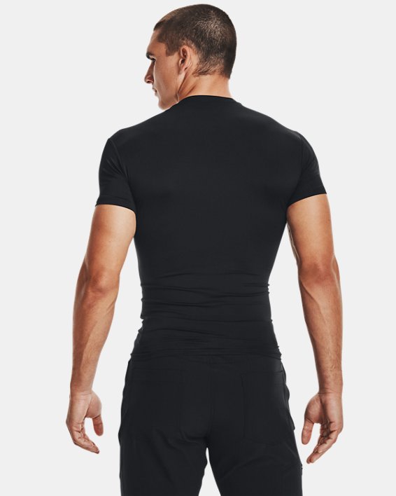 Heren T-shirt Tactical HeatGear® Compression met korte mouwen, Black, pdpMainDesktop image number 1